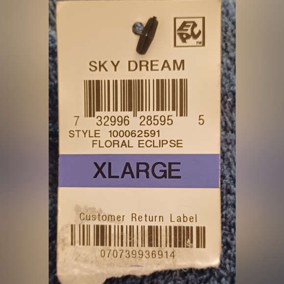 NWT Bar III XL Sky Dream Floral Eclipse B/W Slvls Drop Waist Ruffled Mini Dress - Picture 13 of 15